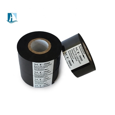 50*100m Stampatrice di lettere in ottone Generale Black Hot Stamping Foil Thermal Transfer Ribbon