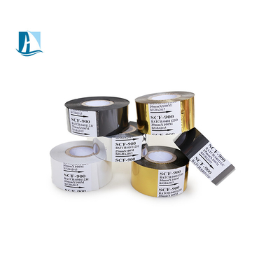 SCF900 LC1 FC3 Fogli di codifica della data 25mm*100m Colori Nastro di timbrazione a caldo per prodotti generici