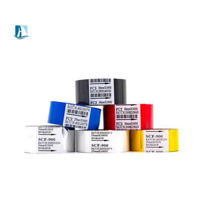 SCF900 LC1 FC3 Stampaggio a caldo Stampa a nastro 25mm*100m Colore Folietta di codifica della data