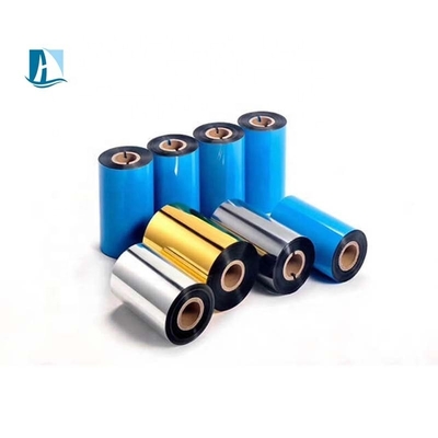 Nastro di trasferimento termico a cera blu / resina di larghezza 110 mm di grado A