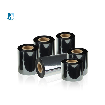 Basso MOQ Nero TTR nastro di trasferimento termico grado di cera per stampanti Zebra 1 pollice Core Dimensione