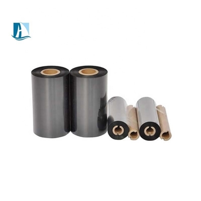 Basso MOQ Nero TTR nastro di trasferimento termico grado di cera per stampanti Zebra 1 pollice Core Dimensione