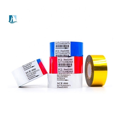 30mm 120M MDF Datation Machine Hot Stamping Ribbon Coding Foil per lettere in ottone Compatibile
