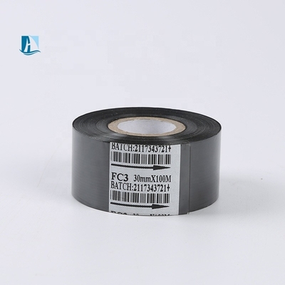 30 mm di larghezza Gold Silver Hot Stamp Ribbon per data e numero di lotto Stampa 100M lunghezza