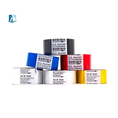 Nastro per stampante di lettere in ottone 25mm 100M Nastro per trasferimento termico per foglio di timbro a codifica a caldo