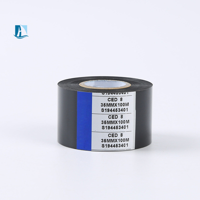 12 mm di larghezza Original Black Hot Stamp Ribbon Cutter per stampante di codifica professionale