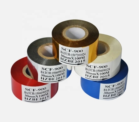 Migliora il tuo gioco di etichette con un nastro di timbro caldo di grado in rosso e altri colori vivaci