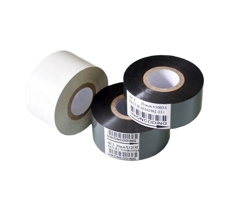 Nastro da stampante 12 mm Larghezza 30 mm x 100 m Rollo nero Compatibile con codificatore a timbro caldo