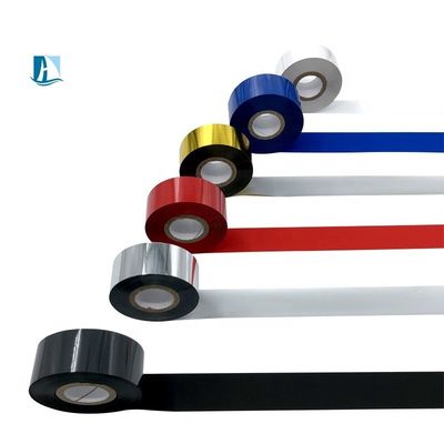 Nastro di timbrazione a caldo Nero 25 mm Larghezza 122 m Lunghezza Folietta di codifica della data per stampante di lettere in ottone