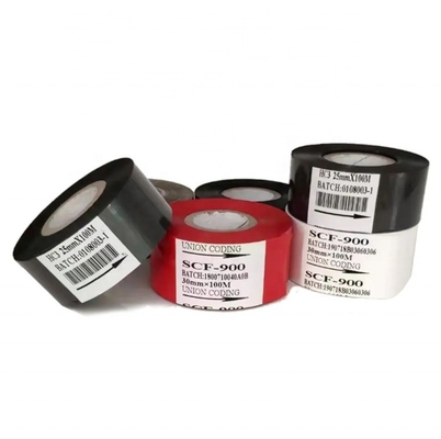 Nastro da stampante a cera di resina per stampaggio a caldo Temperatura 100C-160C 55*100m/122m Prodotto