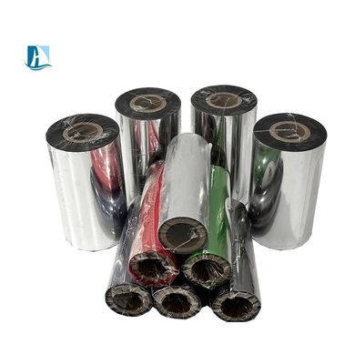 Nastro di trasferimento termico a nastro di resina di dimensioni personalizzate per la codifica di velocità 30-600/minuto