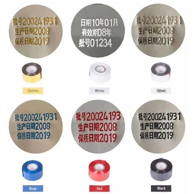 SCF900 FC1 FC2 FC3 LC1 Foglio stampato a caldo per codifica di nastri per carta e plastica 35*100m