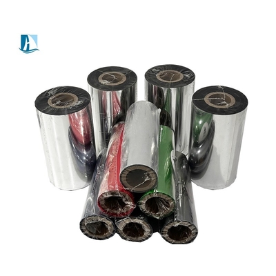 40mmx600m Resina di nastro per la cura del lavaggio tessile per la stampante di etichette in satinato in poliestere taffeta di nylon