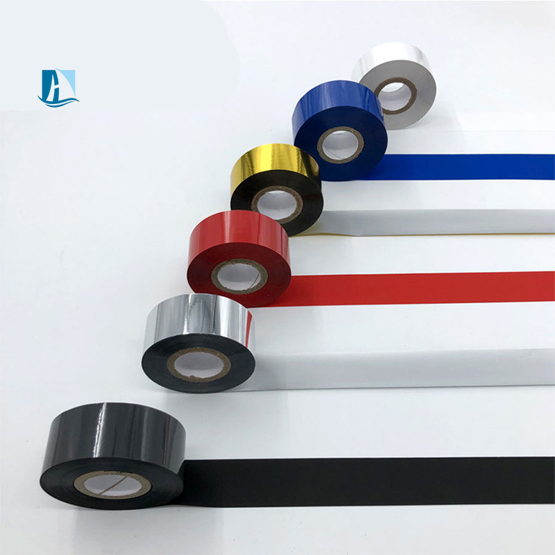 30*100 Incantevole Rainbow Hot Stamp Ribbon Roll Buon effetto di stampa per la stampante di etichette