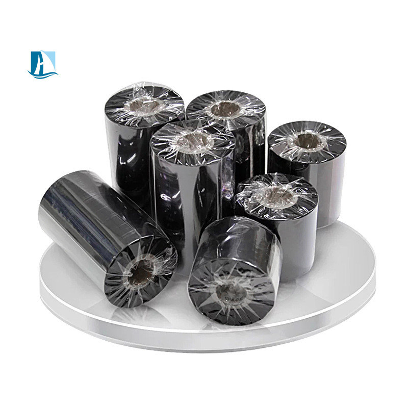 Intervallo di pressione 0,3-0,5Mpa Nastro di inchiostro al carbonio Folietta di codifica della data 55mm*100m Nastro di stampaggio a caldo