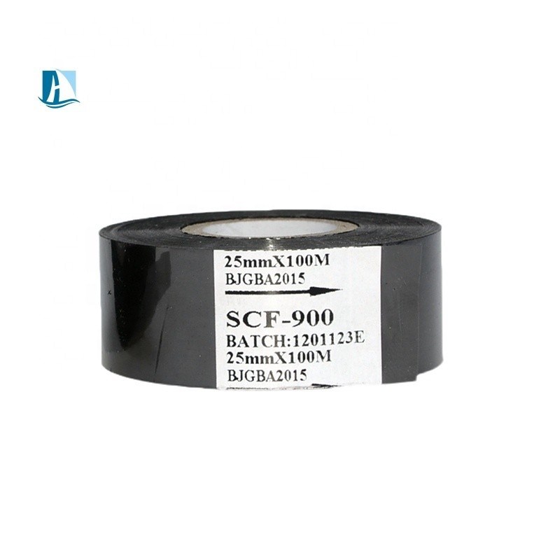 SCF 900 Black Hot Stamping Foil Ribbon 30*100 per la macchina di codifica della data DY-8 HP241 HP241B