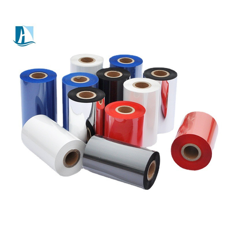 PET 50mm*100m LC1 Nastro di codifica a colori blu Nastro satinato per la stampa